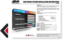 aim low profile fixture instructions