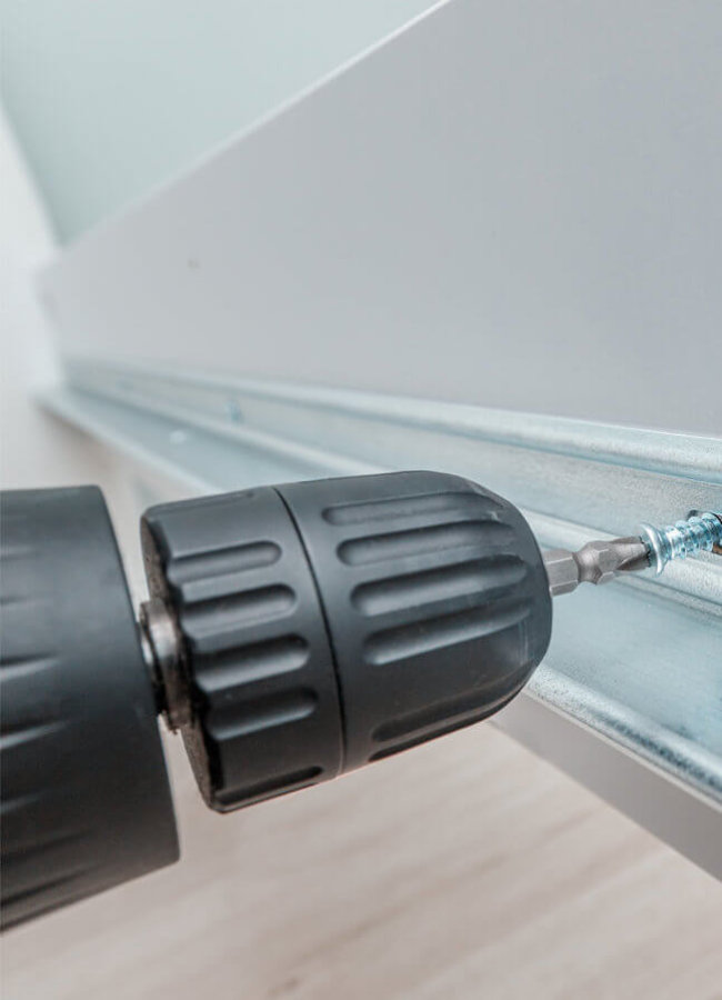 securing fixture into wall 2